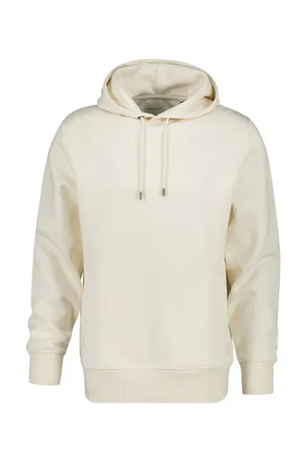 MIKINA GANT INTERLOCK HOODIE CREAMED WHITE