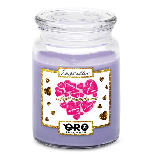 Svíčka Nejlepší maminka umí (Vůně svíčky: Levandule)