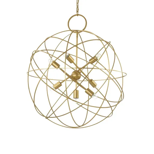 Závěsné svítidlo Ideal Lux Konse SP7 oro 156033 zlaté 80cm