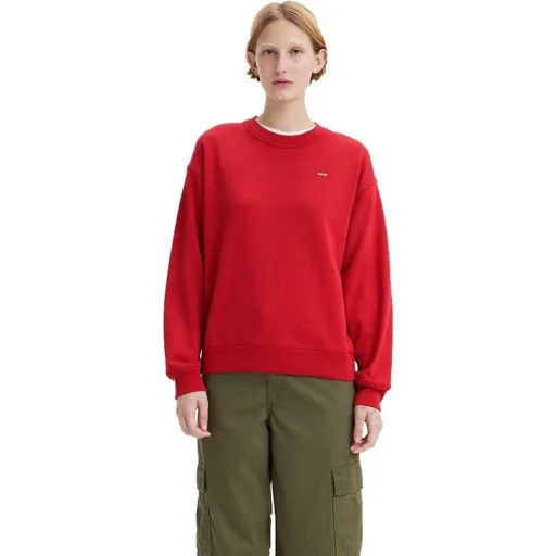 Levi's® STANDARD CREW Dámská mikina, červená, velikost