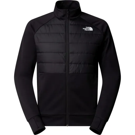 The North Face M REAXION 2.0 FLEECE HYBRID FULL ZIP JAC Pánská hybridní mikina, černá, velikost