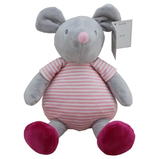 Babyono Plyšová hračka Tulilo Myška, 20 cm - šedá