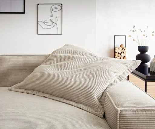 Polštář Sirpio 85x85 cm manšestr béžová