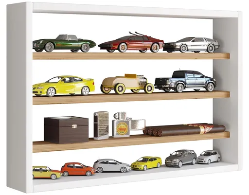 VCM Nástěnná police Osado M, dub medový