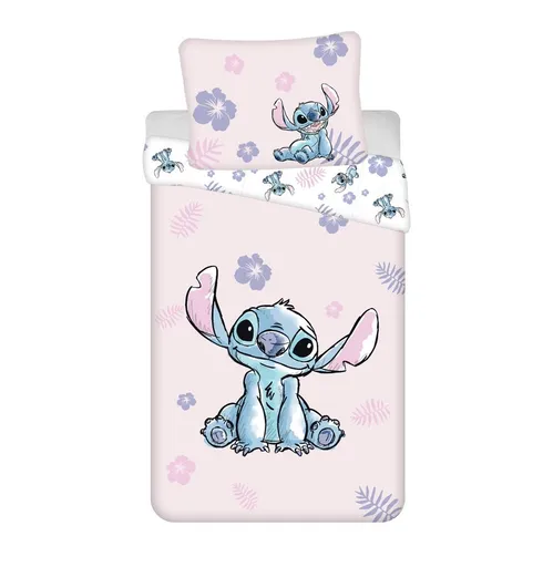 Jerry Fabrics Povlečení Lilo a Stitch Pink - Lilo a Stitch - růžová | 140 x 200 cm / 70 x 90 cm