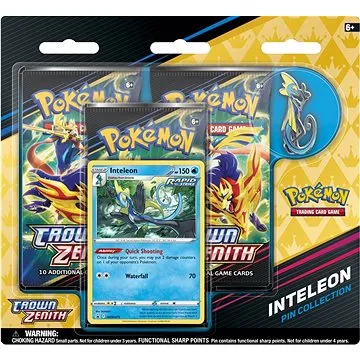 Pokémon TCG: SWSH12.5 Crown Zenith Pin Collection - Inteleon (ASSRT0820650851933a)