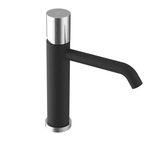 SAPHO ULTRATAP stojánková umyvadlová baterie střední, černá mat/chrom UT004TBC