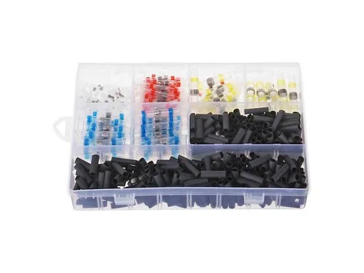 Kabelová spojka pájecí s cínem a bužírkou, sada 500ks