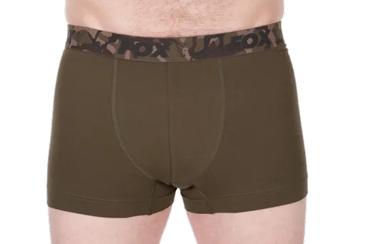 Fox trenýrky boxer shorts khaki/black 2 ks - m