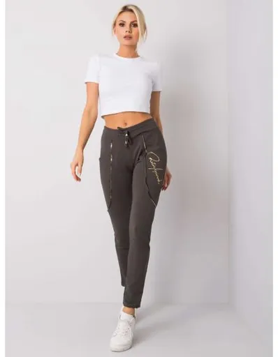 Dámské tepláky MAURA tmavé khaki