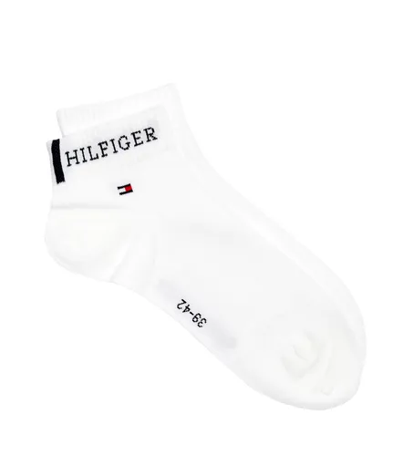 Tommy Hilfiger pánské bílé ponožky 2 pack 701232466 43-46