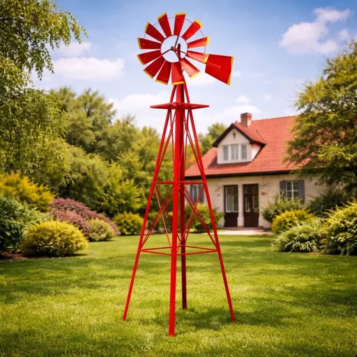 Tuin Větrný mlýn červený, 245 cm