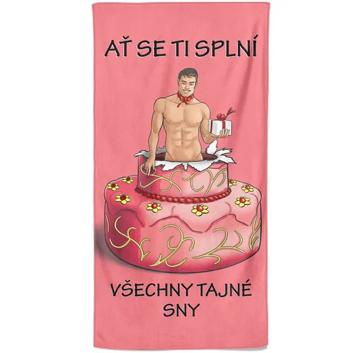 Osuška Tajné sny - muž (Velikost osušky: 100x170cm)
