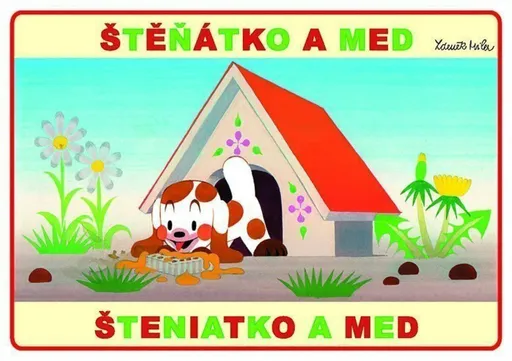 Štěňátko a med - omalovánky A5 - Zdeněk Miler