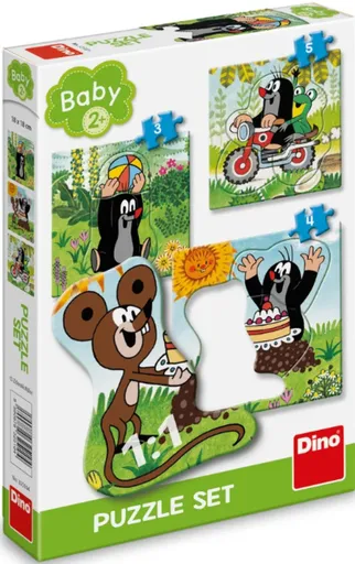 Puzzle Krtek na louce baby 3–5 dílků baby