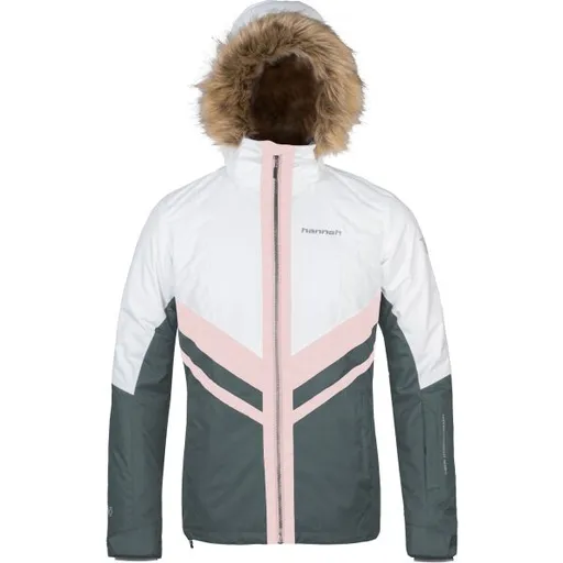 Hannah NATIA Dámská lyžařská bunda, tmavě zelená, velikost