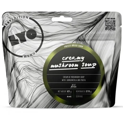 LYO KRÉMOVÁ HOUBOVÁ POLÉVKA S GORGONZOLOU A TĚSTOVINAMI Expediční strava, dummy, velikost