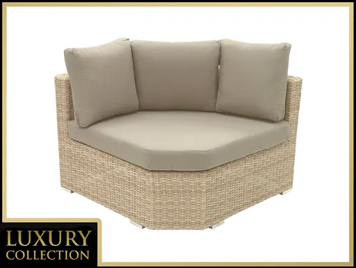 DEOKORK Ratanový rohový díl velký MALIBU (cappuccino)