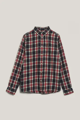 KOŠILE GANT CHECKED FLANNEL BD SHIRT EVENING BLUE