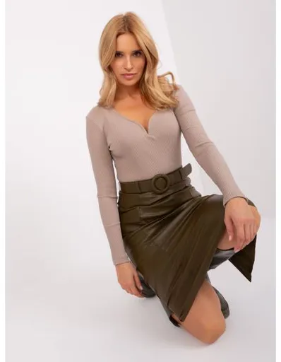 Dámská halenka BASIC FEEL GOOD tmavě béžová