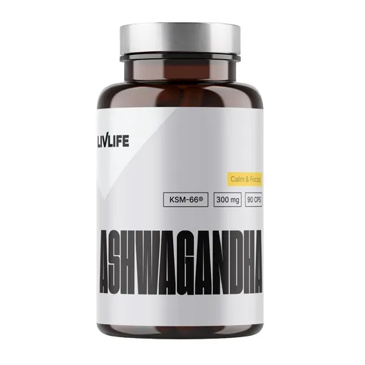 Livlife Ashwagandha KSM-66 300 mg 90 kapslí