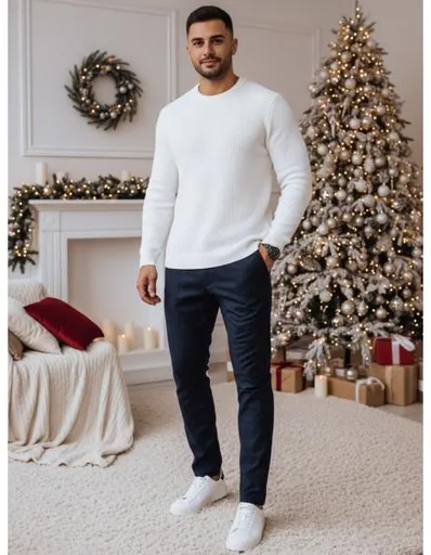 Pánské kalhoty casual tmavě modré