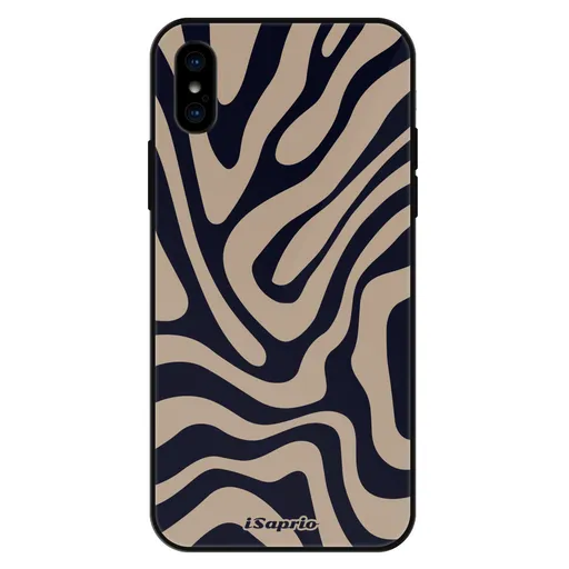 Lesklé pouzdro Exclusive iSaprio - Zebra Black - iPhone X/XS