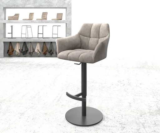 Barová židle Yulo-Flex vintage taupe otočná podnož výškově