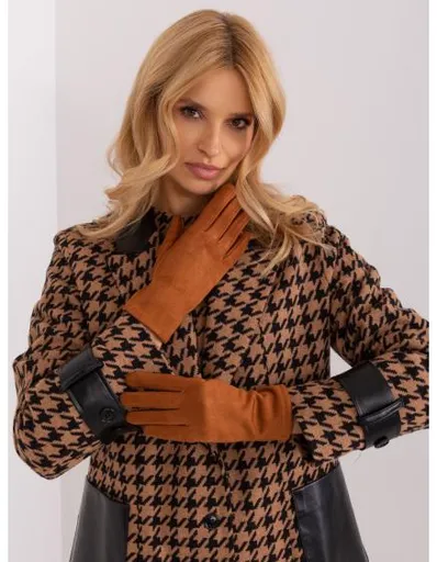 Dámské rukavice s hmatovou funkcí OPA světle hnědé