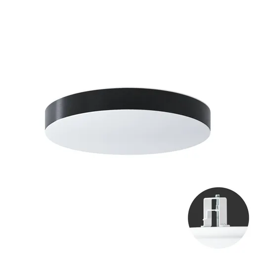 OSMONT DEL69838 DELIA CV2 stropní/nástěnné plastové polovestavné svítidlo bílá / bílo - černá IP44 4000 K 34W LED DALI