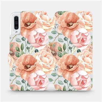 Flip pouzdro na mobil Samsung Galaxy A50 - MP02S Pastelové květy (5903516758609)