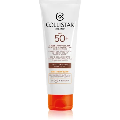 Collistar CORRECTIVE PROTECTION SUN BODY CREAM SPECIFIC ZONES SPF 50+ intenzivní samoopalovací krém proti pigmentovým skvrnám 100 ml