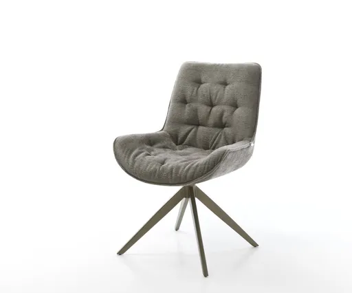 Jídelní židle Taimi-Flex bouclé měkký tmavě béžová křížová