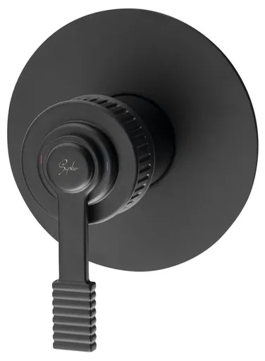 SAPHO VERSI podomítková sprchová baterie, 1 výstup, černá mat RV041/15