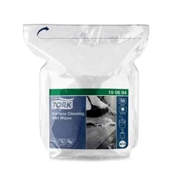 TORK Utěrky čisticí vlhčené na povrchy, náplň, W15 (7322541021539)