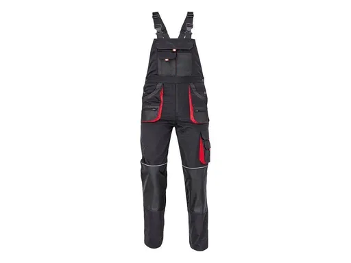 FF CARL BE-01-004 lacl kalhoty černá/červená 56