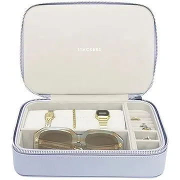 Stackers, Cestovní šperkovnice na hodinky, šperky a brýle Lavender Zipped Jewellery