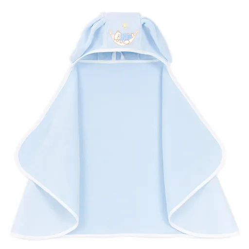 Mamo Tato Maxi osuška, pončo s kapucí Bunny 65x120cm - modrá