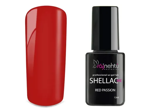 Ráj nehtů UV gel lak Shellac Me 12ml - Red Passion