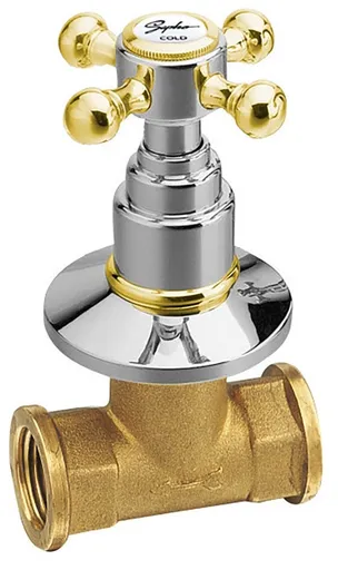 SAPHO ANTEA podomítkový ventil, studená, chrom/zlato 3052C
