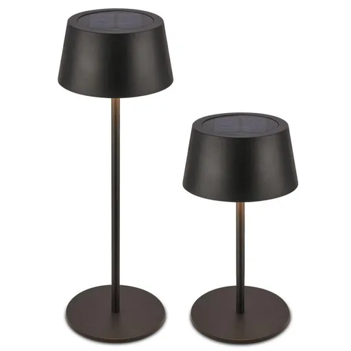 BRILONER Awia stolní lampička - 2W, 160lm, nabíjecí, LED, stmívatelné, dotykový vypínač, CCT, černá 7572015