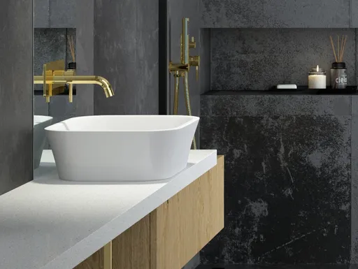 BESCO Umyvadlo ASSOS na desku KEASSNDW