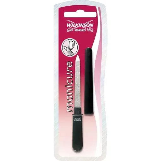 Wilkinson Sword Pilník z pochromované nerezové oceli s pouzdrem (Manicure Pocket Sapphire Nail File)