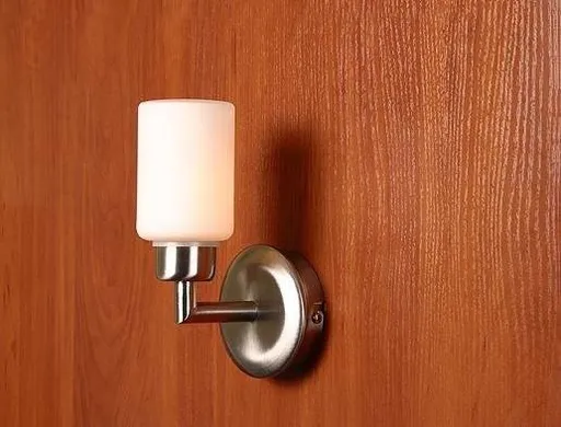 Nástěnná koupelnová lampa matný nikl 40W G9 skleněné stínidlo Zrcadlové