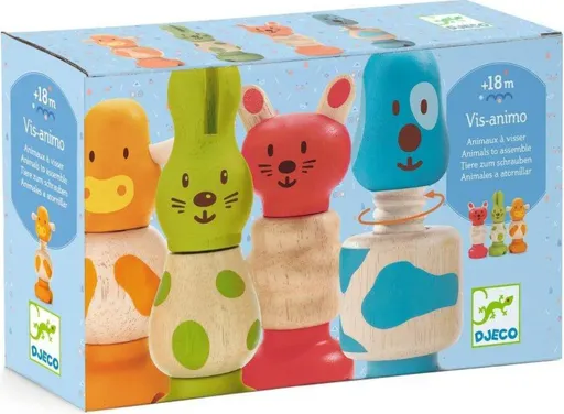 Dřevěná šroubovací zvířátka