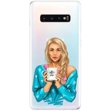 iSaprio Coffe Now - Blond pro Samsung Galaxy S10+ (cofnoblo-TPU-gS10p)