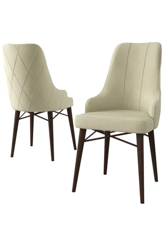 Sada židlí (2 kusy) Neta - Cream, Brown