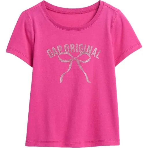 GAP V-LOGO TEE Dětské tričko, růžová, velikost 4Y