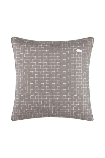 Bavlněný povlak na polštář Lacoste L BLOCK Greige 65 x 65 cm