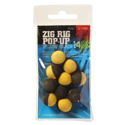 Giants Fishing Pěnové plovoucí boilie Zig Rig Pop-Up 14mm,Giants Fishing Pěnové plovoucí boilie Zig Rig Pop-Up 14mm